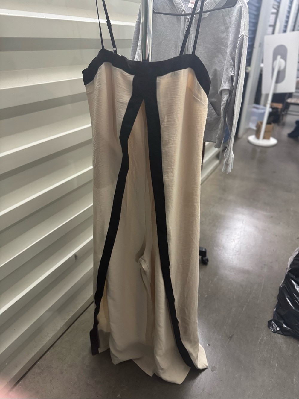 Dressy cream colored jumpsuit size Large